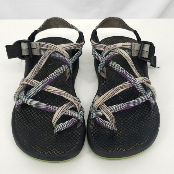 Chaco Vibram ZX/2 Sandals Pixel Weave Purple Teal J103432 Women's Size 6 - Picture 1 of 13